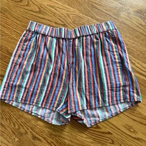 Madewell Multicolor Striped High Waist Shorts
